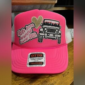 New custom Jeep trucker hat